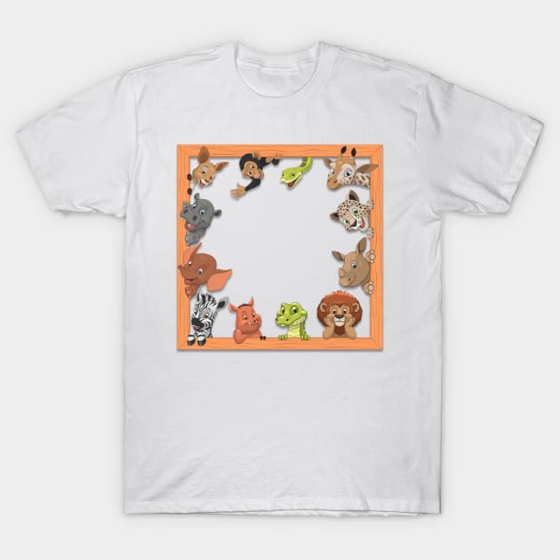 kids animals T-Shirt by GAGO5